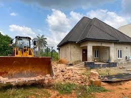 Edo Government Demolishes Building Linked to Suspected Ritualists in Uromi, Intensifies Crackdown on Crime